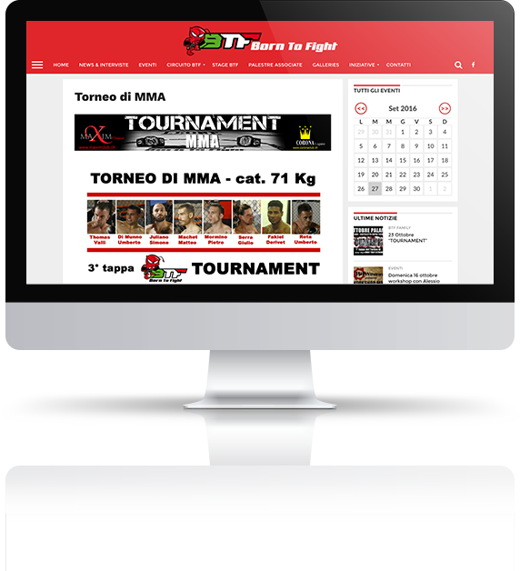 mockup tornei mma born to fight