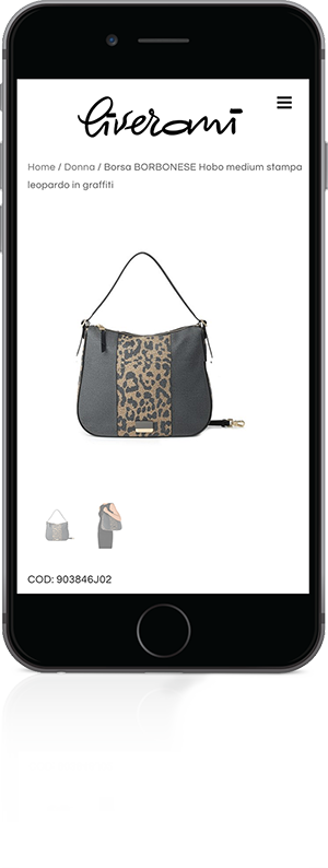 mockup mobile sviluppo sito web responsivo ecommerce eshop liveranishop