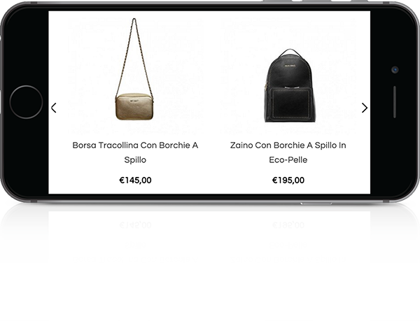 mockup mobile sviluppo sito web responsivo ecommerce personal shopper liveranishop