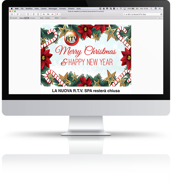 mockup template grafico la nuova rtv promo natale