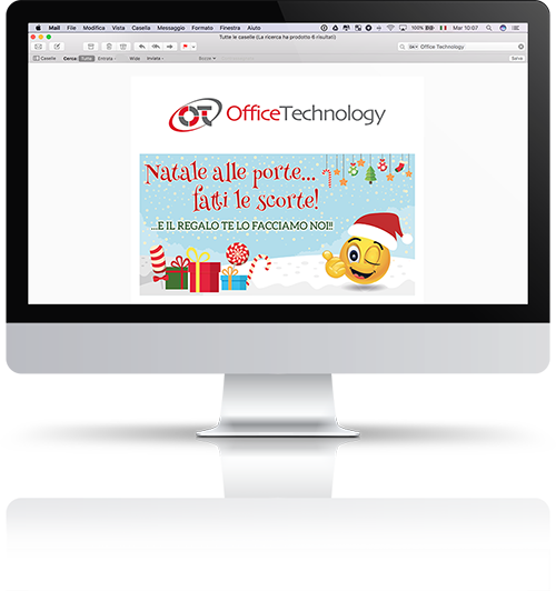 screenshot mockup email marketing online mailchimp template grafico office technology promo natale banner